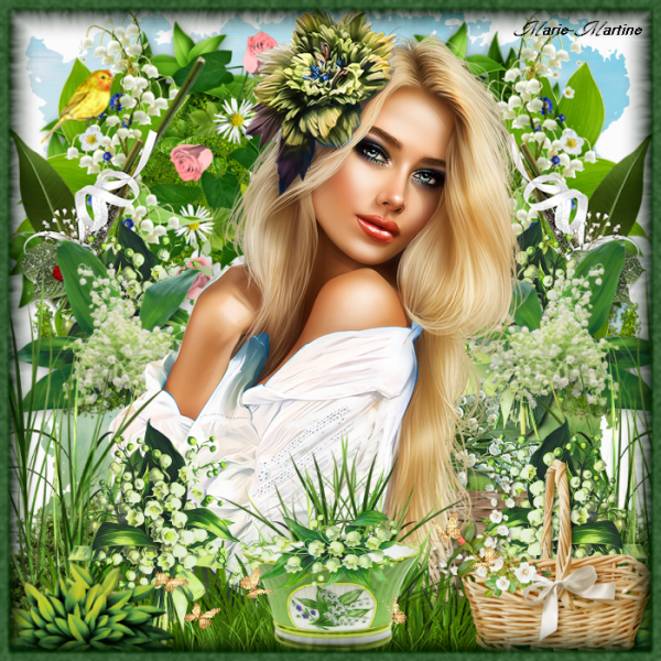 Chez mon amie Marie-Martine,merci